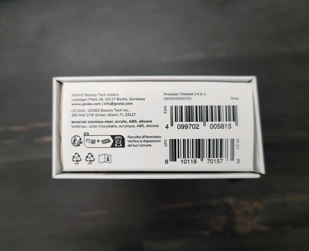GeskePrecision Trimmer Siyah 4'ü 1 Arada