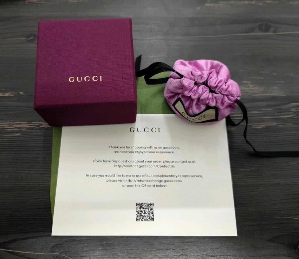 GUCCİ Double G Crystal Flower Ring