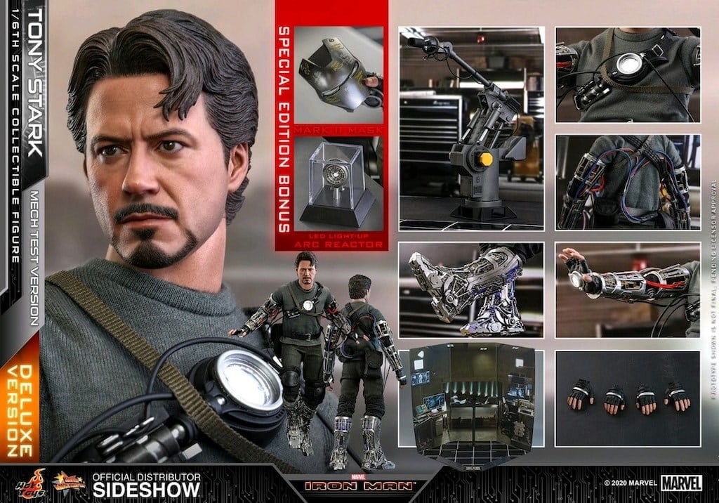 Hot Toys Tony Stark (Mech Test Deluxe Version - Special) MMS 582
