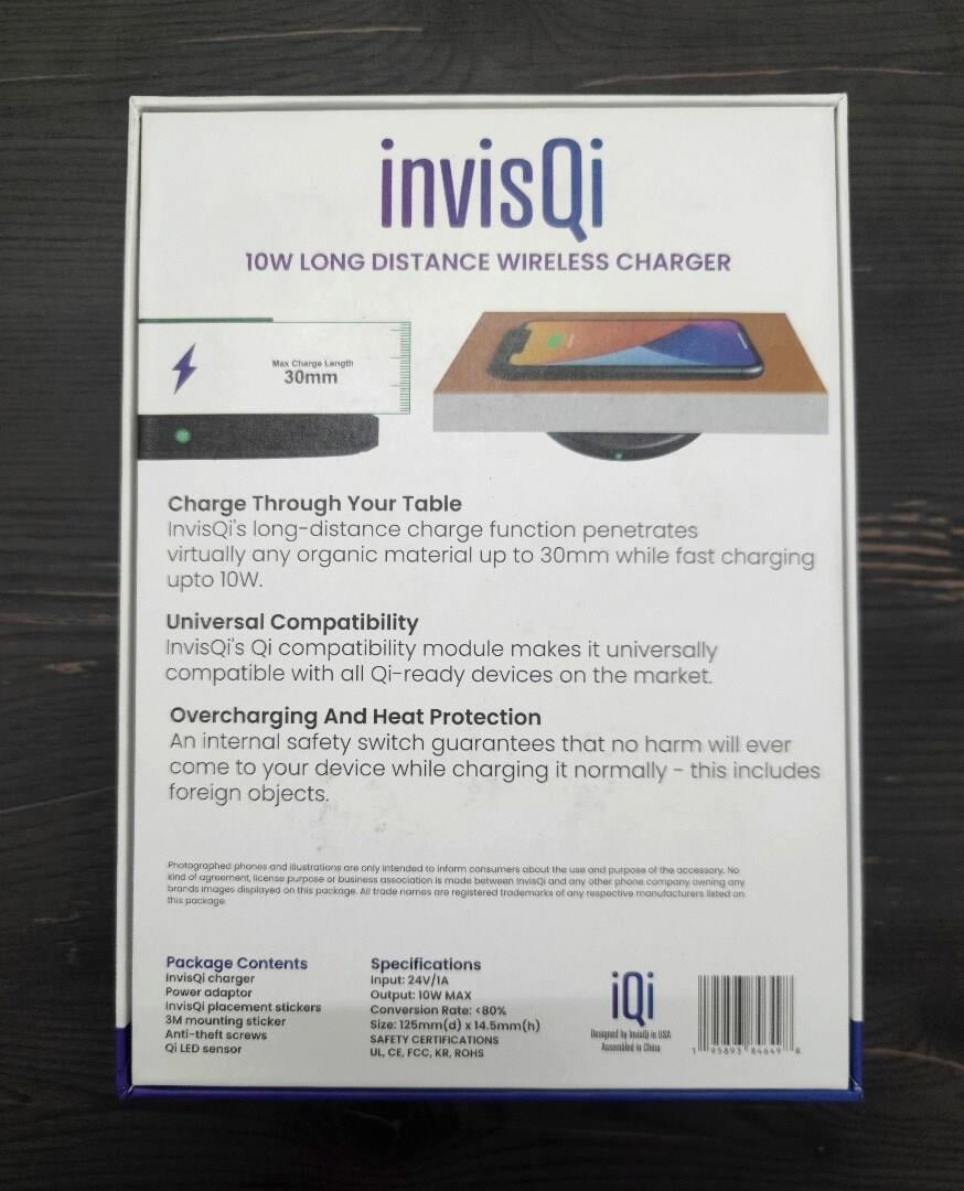 InvisQi - Invisible Wireless Charger