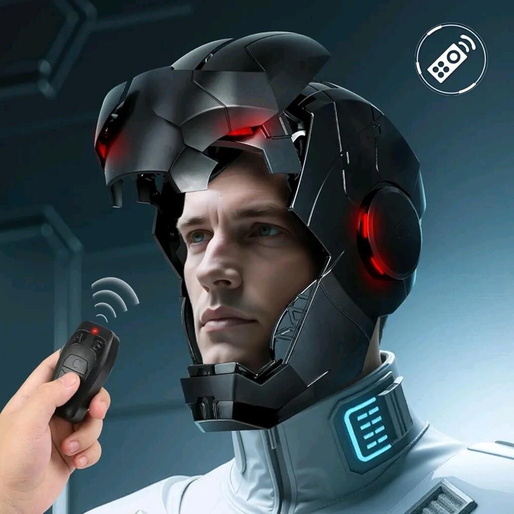 Iron Hero MK 5 Black Edition Helmet for Man – 1:1