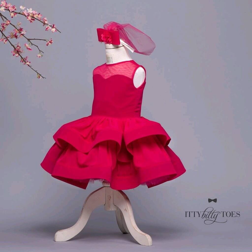 İtty bitty Toes - Chelsea Elbise (Fuşya)