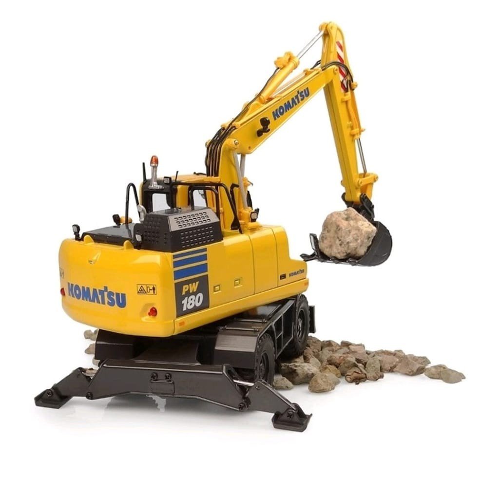 Komatsu PW180-11 Tekerlekli Ekskavatör + Kırıcı Kepçe 1/50