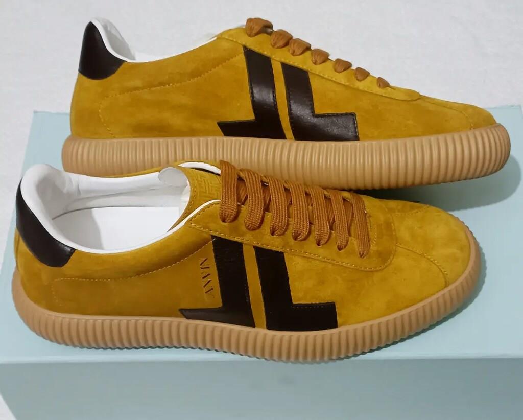 Lanvin Glen Arpege Low-Top Suede Sneakers