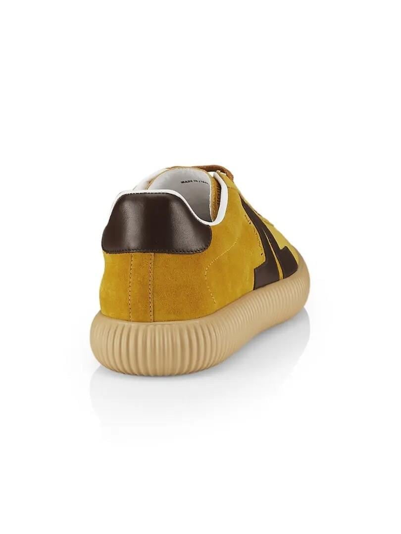 Lanvin Glen Arpege Low-Top Suede Sneakers