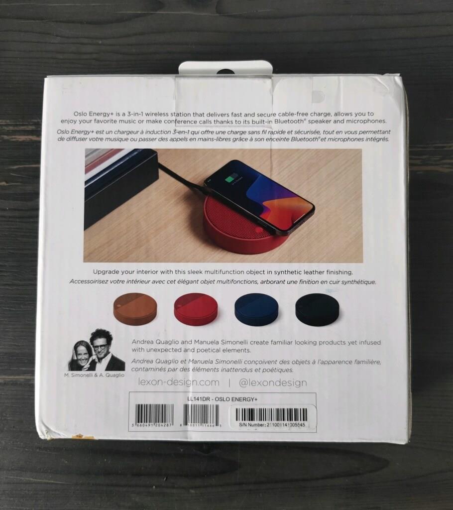 Lexon Oslo Energy + Kablosuz Şarj Cihazı Ve Bluetooth Hoparlör