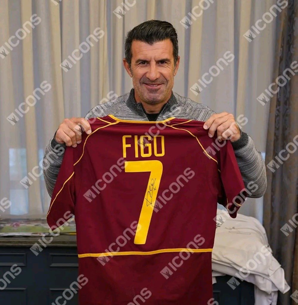 Luis Figo - 2002 FIFA World Cup Portekiz İmzalı Forma
