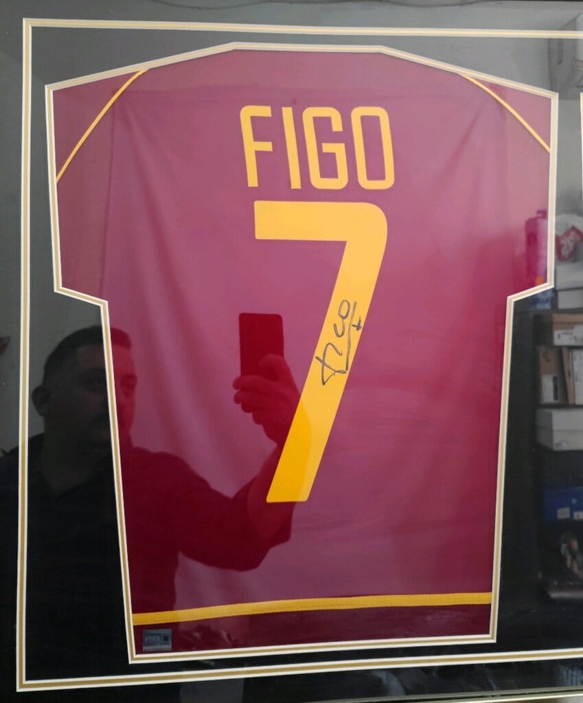 Luis Figo - 2002 FIFA World Cup Portekiz İmzalı Forma