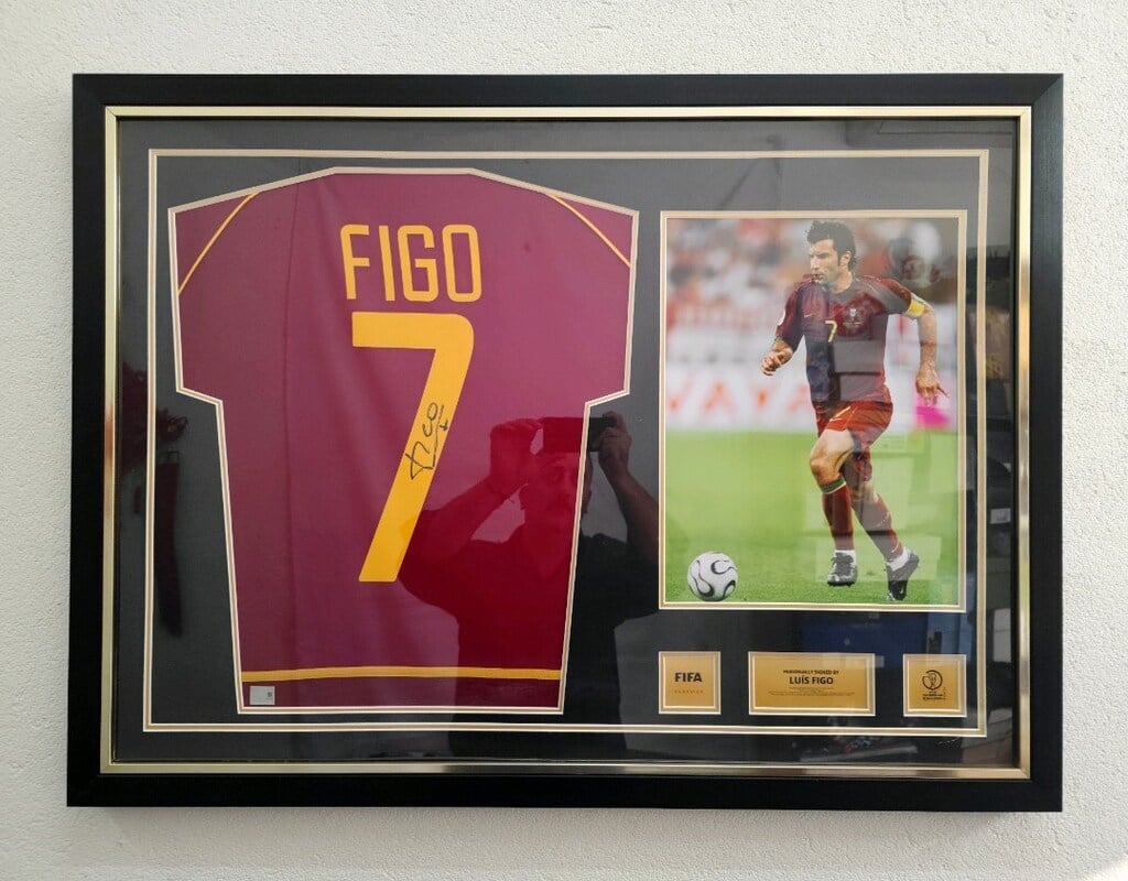 Luis Figo - 2002 FIFA World Cup Portekiz İmzalı Forma
