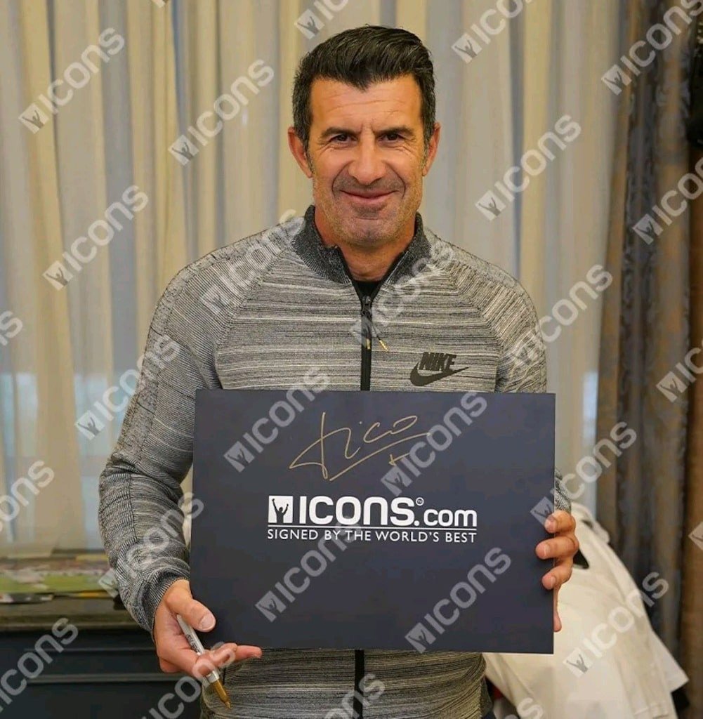 Luis Figo - 2002 FIFA World Cup Portekiz İmzalı Forma