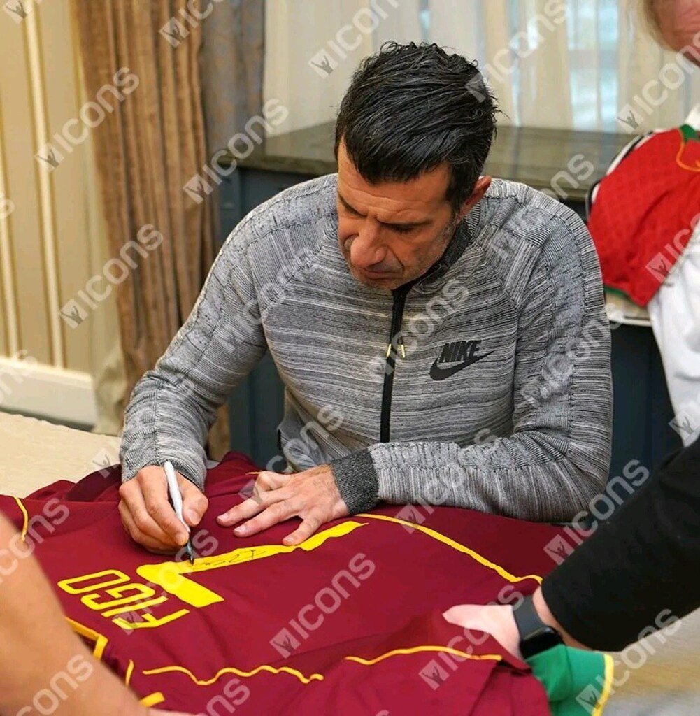 Luis Figo - 2002 FIFA World Cup Portekiz İmzalı Forma
