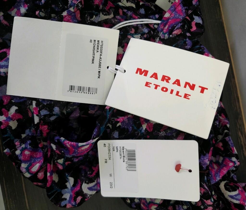 Marant Etoile - Meksika Çiçekli Pamuklu Bluz
