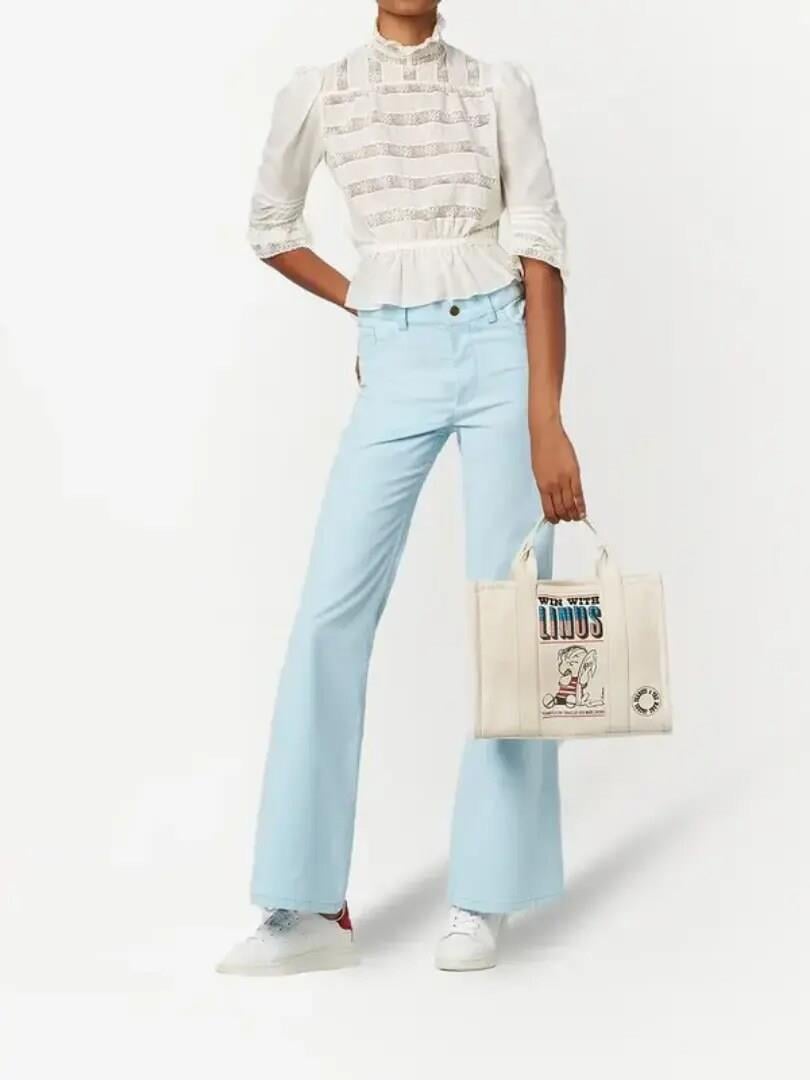 Marc Jacobs X Peanuts Medium The Americana Tote Bag - White