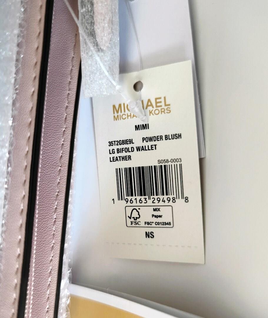 Michael Kors Mimi Large Deri Cüzdan Blush Pink