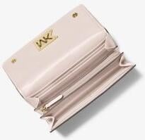 Michael Kors Mimi Large Deri Cüzdan Blush Pink