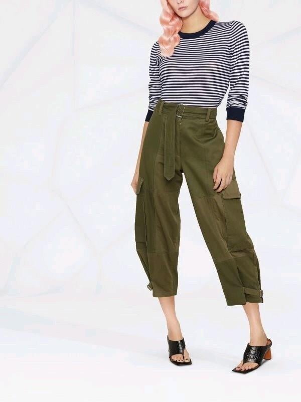 Michael Kors Striped Long-sleeved Pullover Kazak