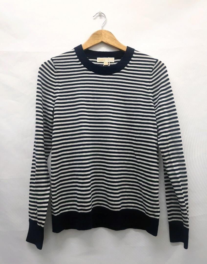 Michael Kors Striped Long-sleeved Pullover Kazak