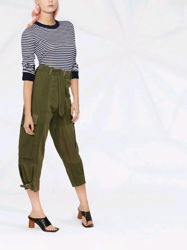 Michael Kors Striped Long-sleeved Pullover Kazak