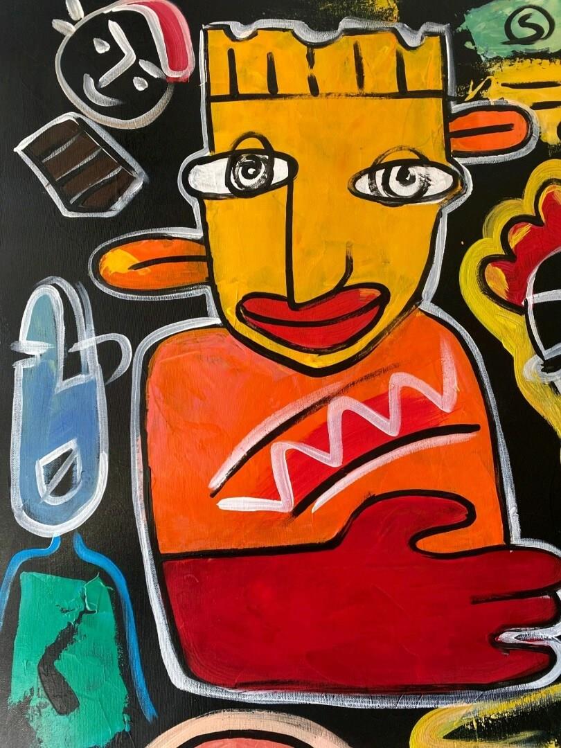 Modern Society Graffiti Yağlı Boya Tablo 152 x 152