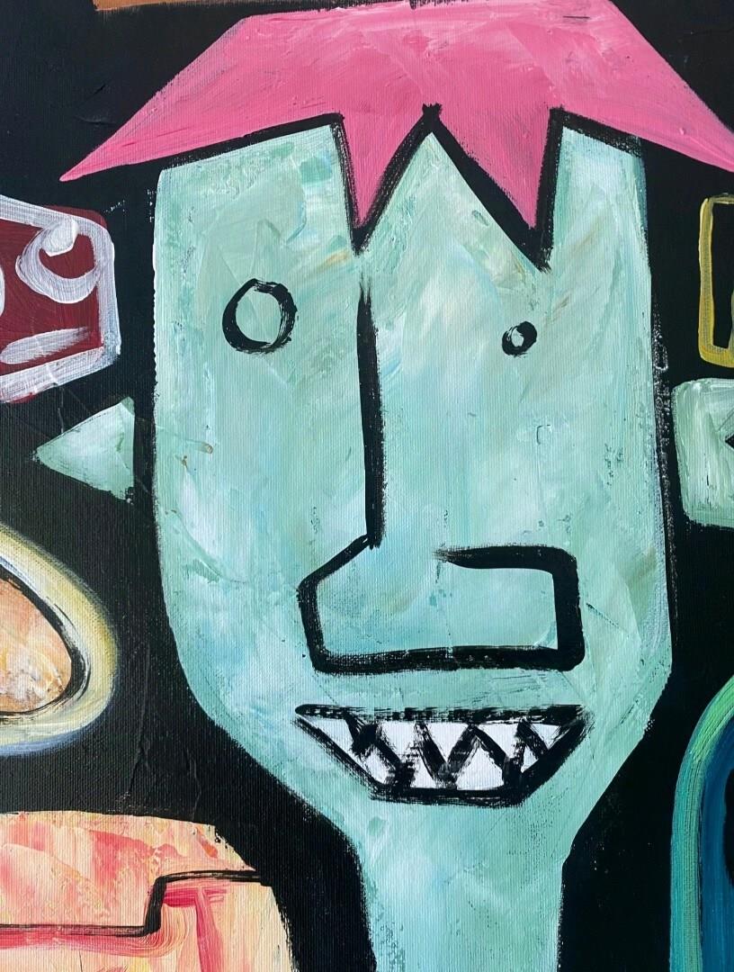 Modern Society Graffiti Yağlı Boya Tablo 152 x 152