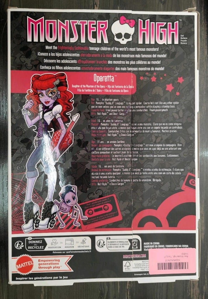 Monster High Operetta Boo-riginal Creeproduction Fashion Doll