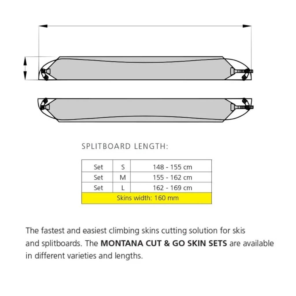 Montana - Splitboard Tırmanma Kaplaması - 160cm