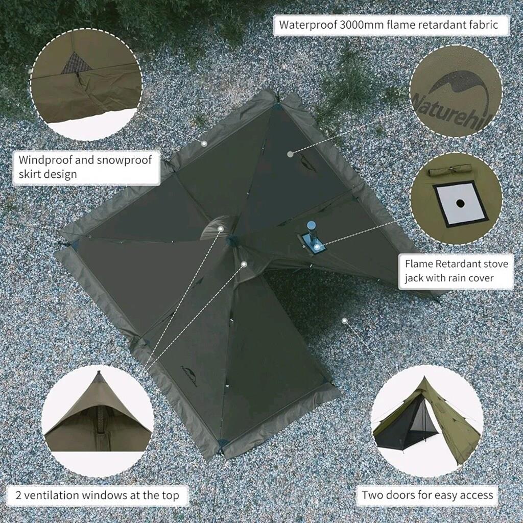 Naturehike Pasture Fire Pyramid Tente - Çadır