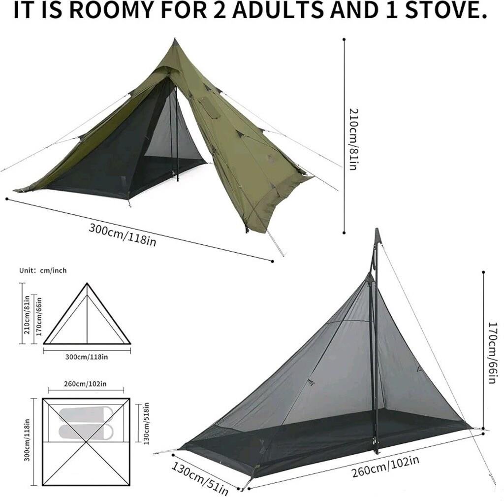 Naturehike Pasture Fire Pyramid Tente - Çadır