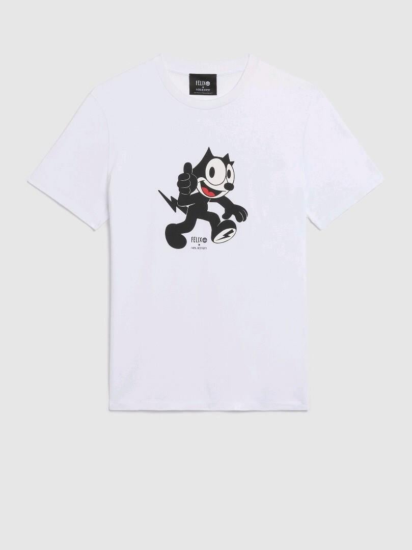 Neil Barrett X Felix The Cat White T-Shirt