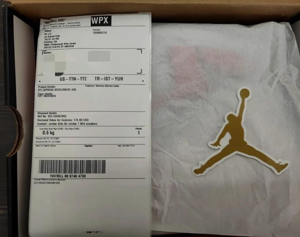 Nike Air Jordan 1 Mid SE GS Turf Orange - BQ6931 802
