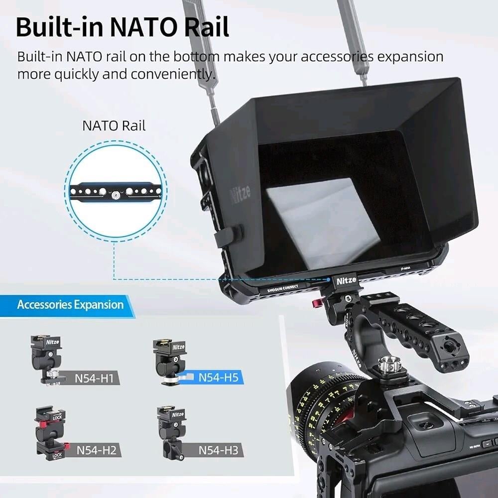 Nitze Cage for Atomos Shogun Connect Monitor with Mounting Sunhood