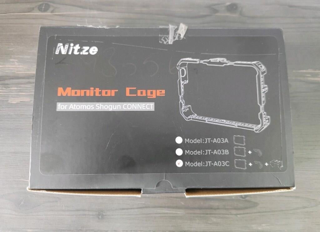 Nitze Cage for Atomos Shogun Connect Monitor with Mounting Sunhood