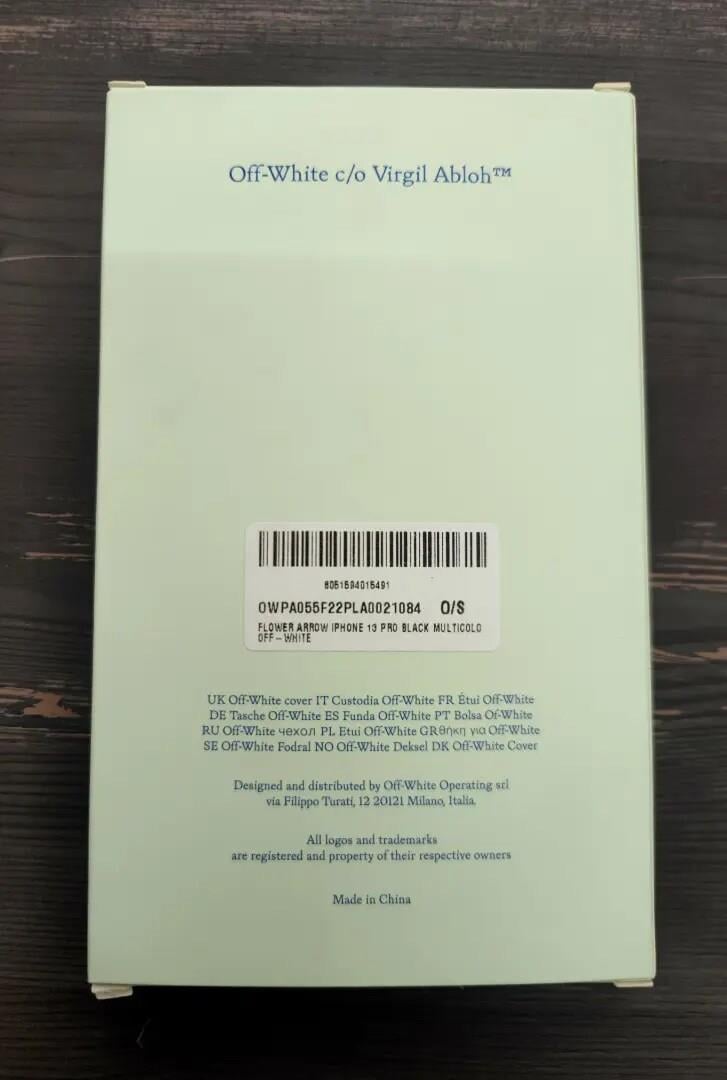 OFF-WHITE Floral Arrows iPhone 13 Pro Slikon Kılıf