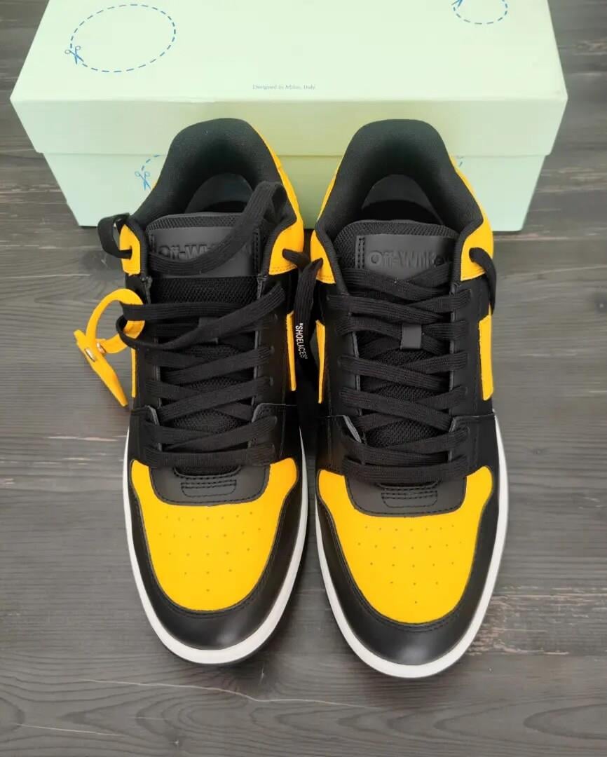 Off-White Out of Office Black Lemon Yellow
