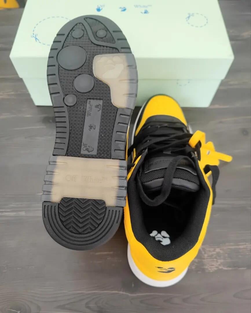 Off-White Out of Office Black Lemon Yellow