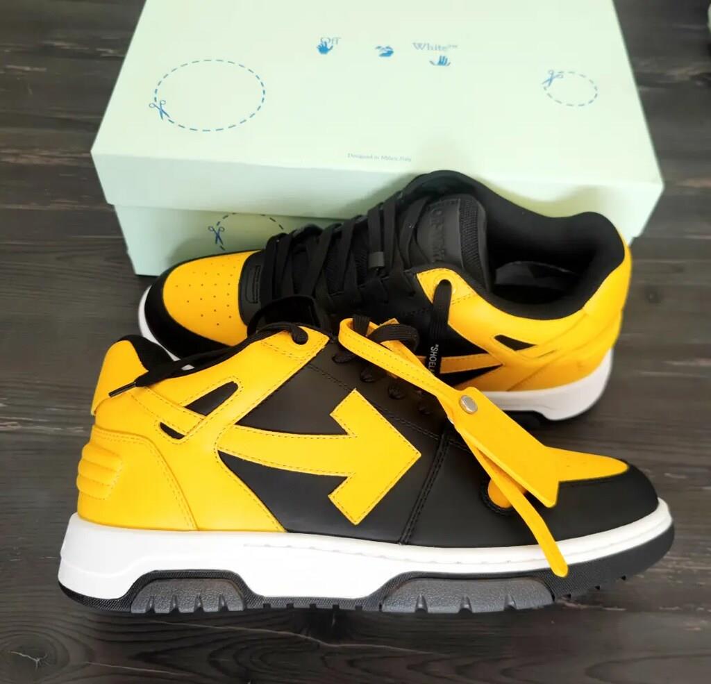 Off-White Out of Office Black Lemon Yellow