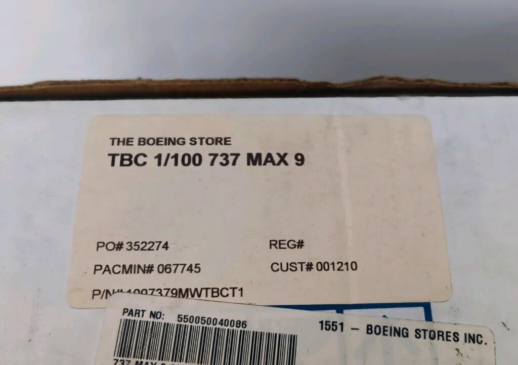 Pacmin - Boeing Unified 737 MAX 9 1:100 Model