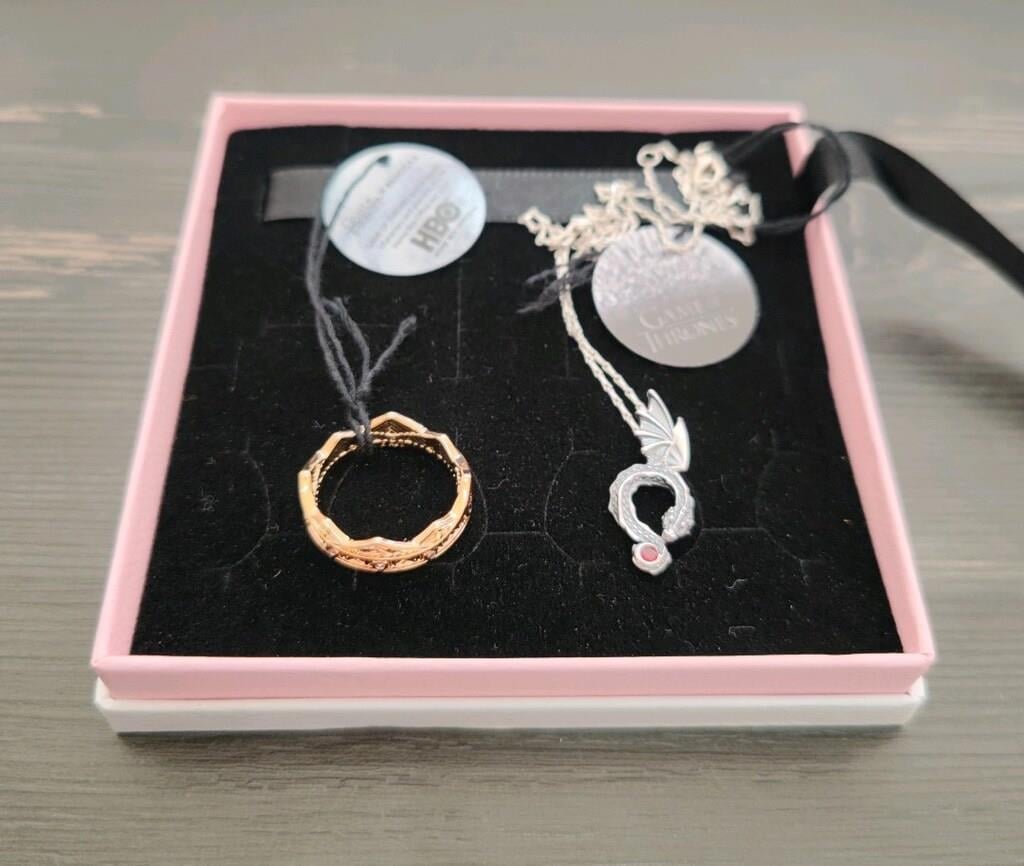 Pandora Game of Thrones Ejderha Hanedanı Taç Yüzüğü ve Kolye