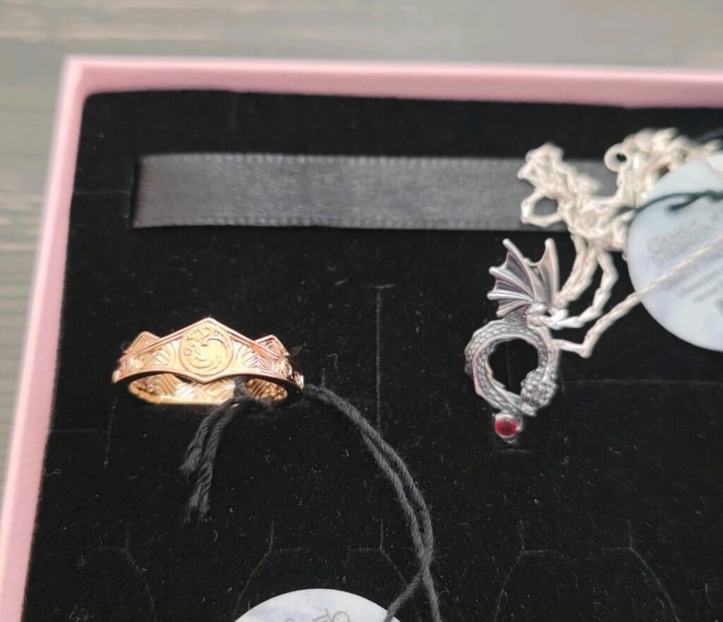 Pandora Game of Thrones Ejderha Hanedanı Taç Yüzüğü ve Kolye