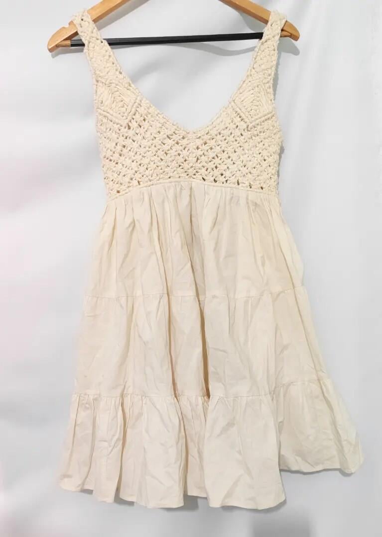 PINKO Sorrento İvory Mini Elbise