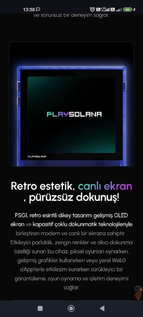 Play Solana - PSG1 Taşınabilir Oyun Konsolu