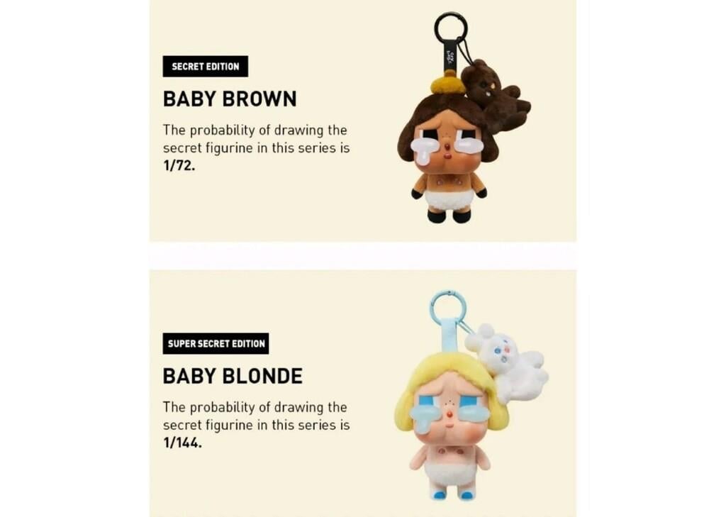 Pop Mart CryBaby Crying Again Series Vinyl Face Plush Single Blind Box