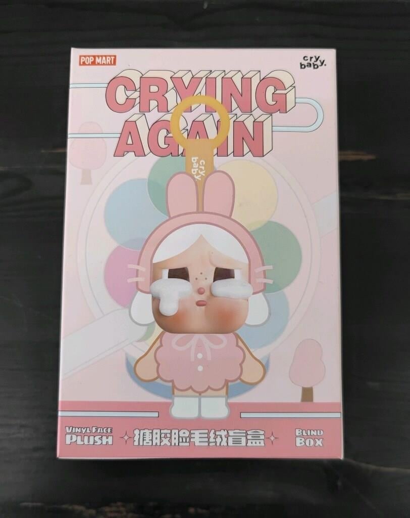 Pop Mart CryBaby Crying Again Series Vinyl Face Plush Single Blind Box