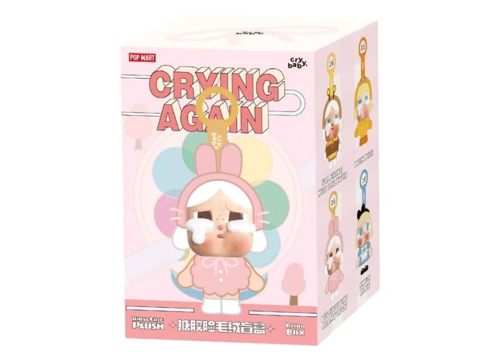 Pop Mart CryBaby Crying Again Series Vinyl Face Plush Single Blind Box