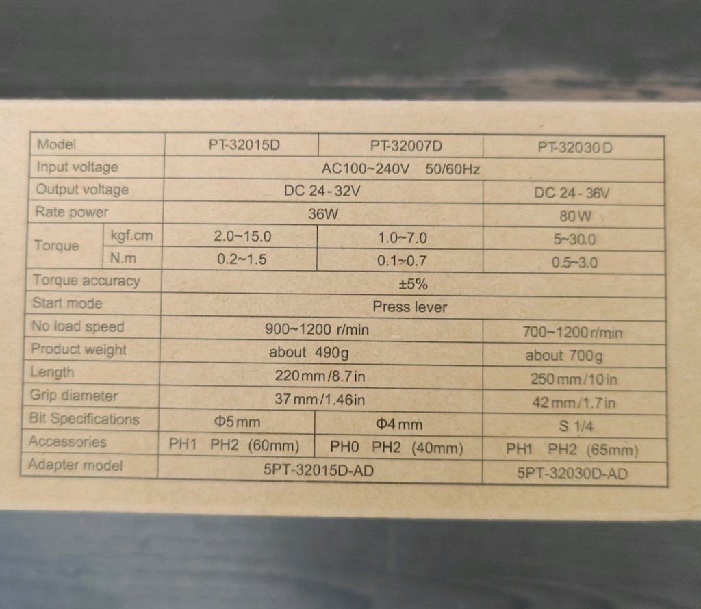Pro'sKit PT-32007D Değişken Frekans Elektrikli Tornavida
