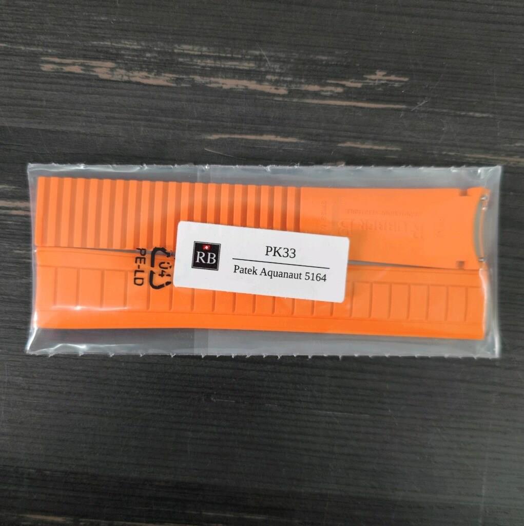 Rubber B - Patek Philippe Aquanaut Rubber Straps 5164 - Turuncu​
