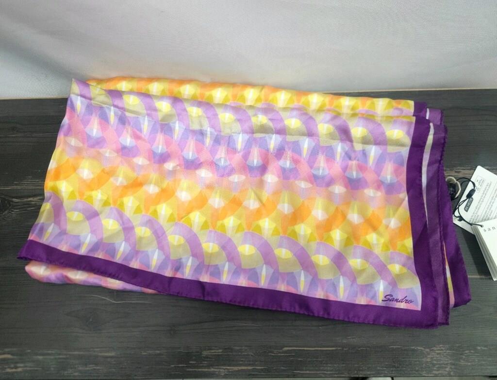 Sandro Abstract-print İpek Şal