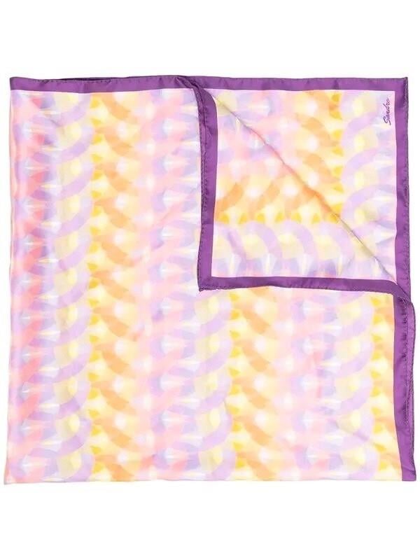 Sandro Abstract-print İpek Şal