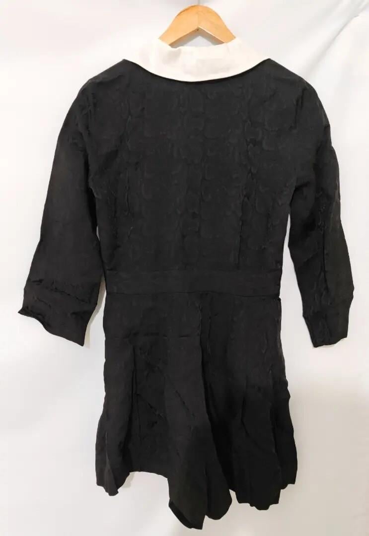 SANDRO Jessie Pleated Jacquard Elbise