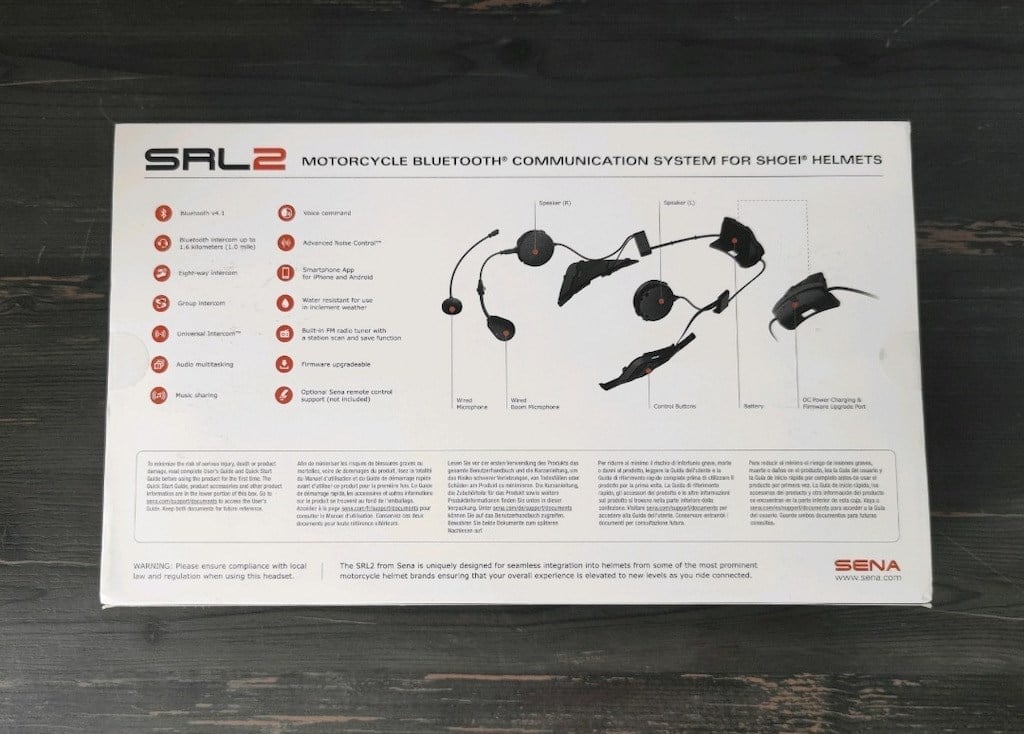 Sena SRL2 / Bluetooth Intercom Shoei GT-Air 2 Kask İnterkom